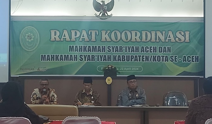 MS Blangkejeren Ikuti Rapat Koordinasi Mahkamah Syar’iyah Se-Aceh Tahun 2024