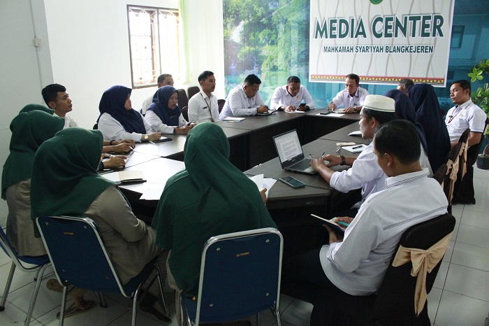 MS Blangkejeren Sosialisasikan Hasil Bimtek Penyelesaian Administrasi Perkara Secara Elektronik MS Aceh Tahun 2023