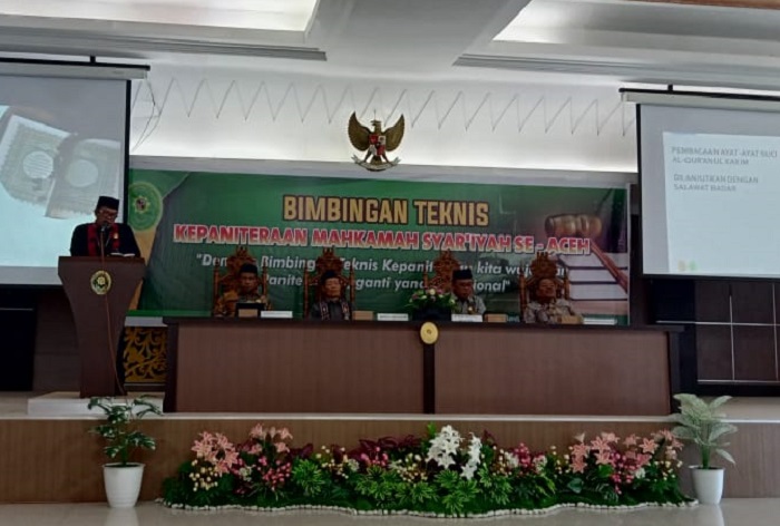 Panitera dan Panitera Muda Gugatan MS Blangkejeren  Ikuti Bimtek Kepaniteraan Mahkamah Syar’iyah Se-Aceh